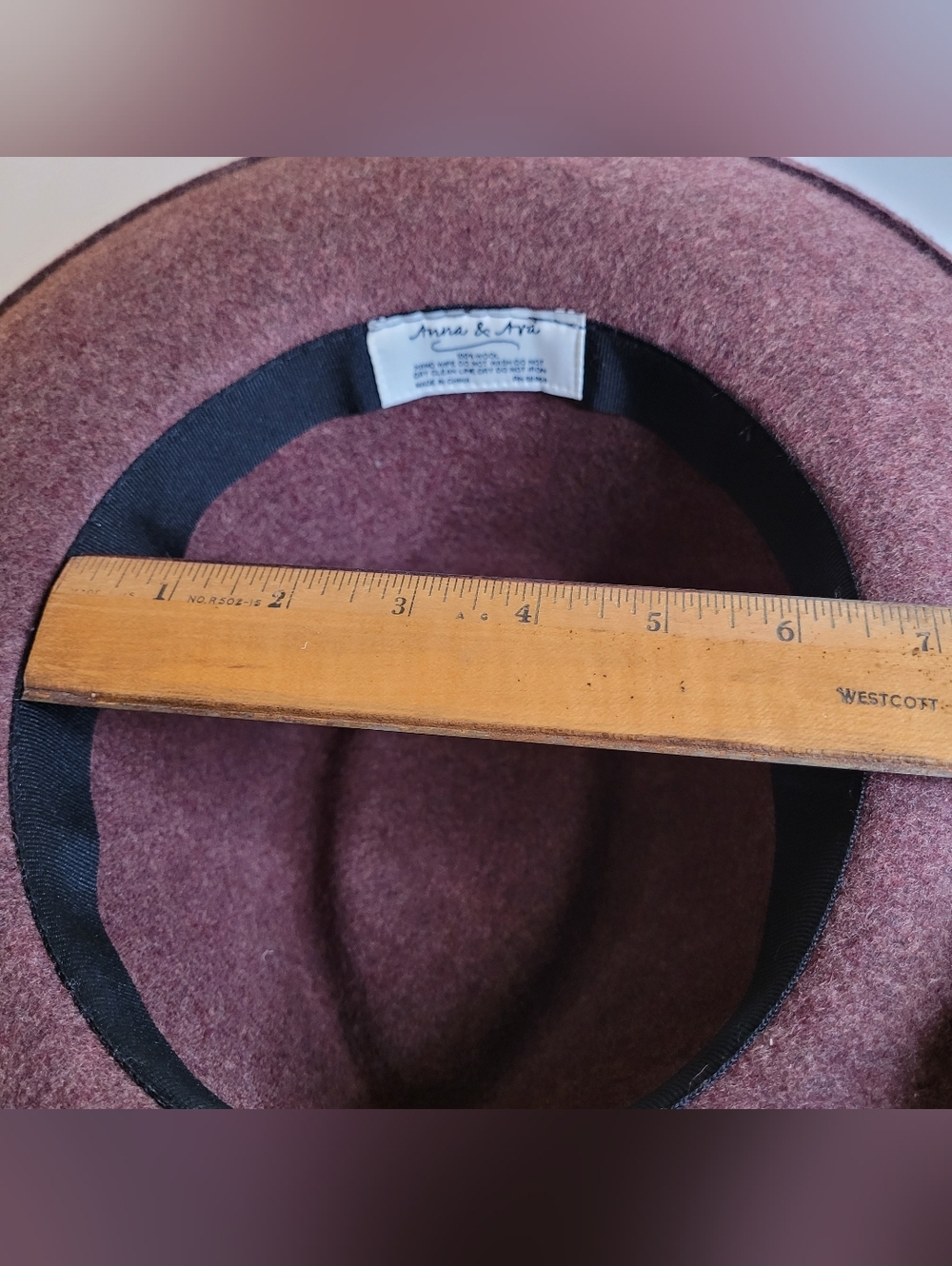 Anna & Ava Wool Wide Brim Fedora Hat - Picture 8 of 10